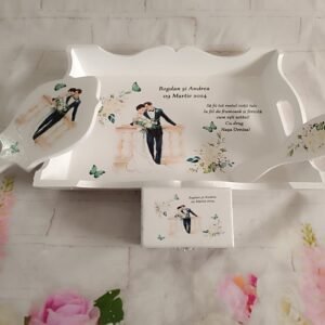 Tăvite personalizate mireasă și mire