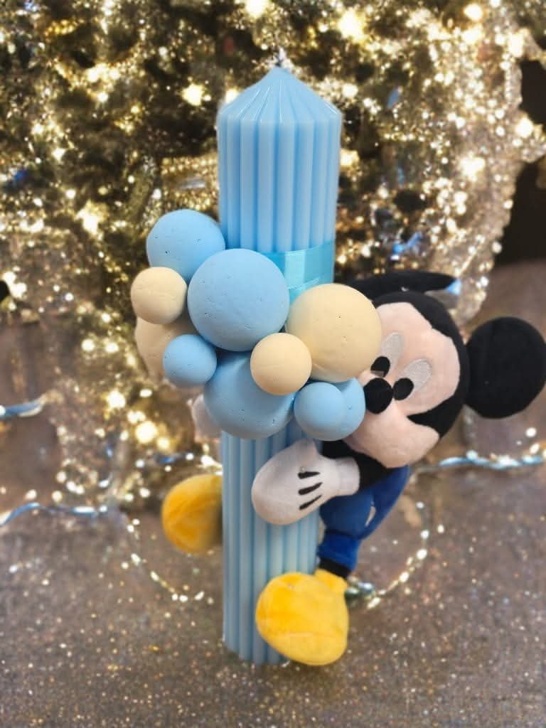 Lumânări botez cu Mickey sau Minnie