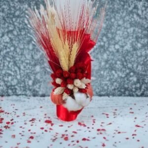 Lumânări botez flori uscate